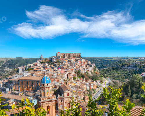 Preview: Sunrise at the old baroque town of Ragusa Ibla in Sicily