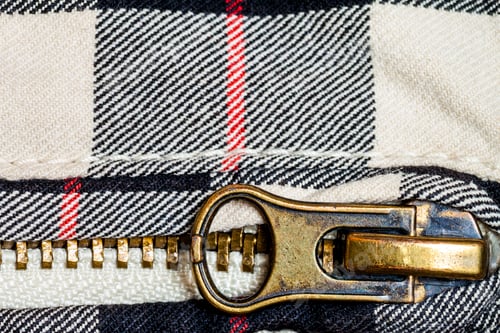 Preview: Zipper a detail of jeans close up