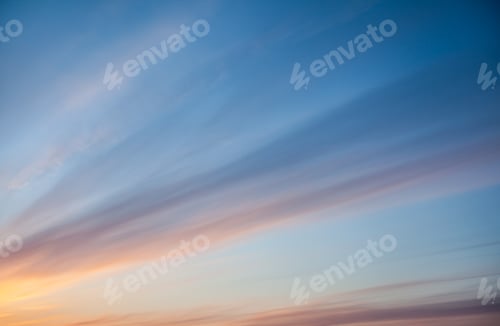 Preview: Colorful sunset or sunrise in the sky. Beautiful background.