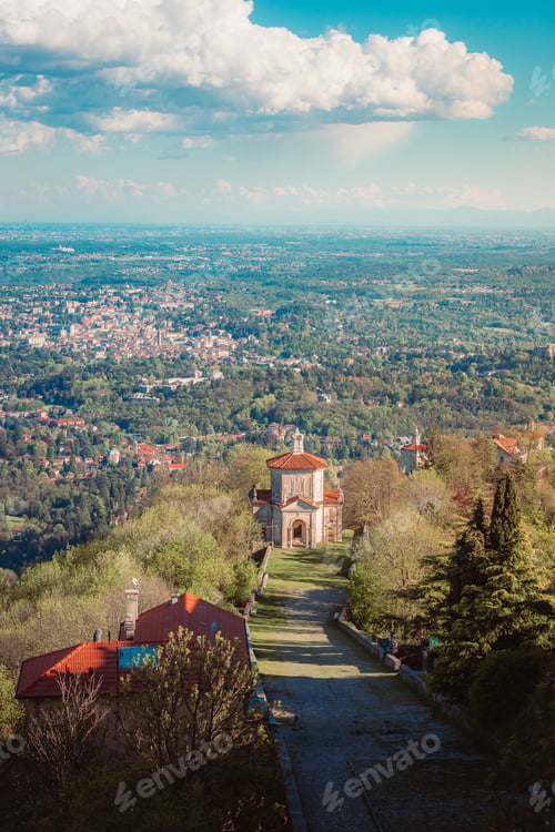 Preview: Scenic View Over Varese from the Mountain Path