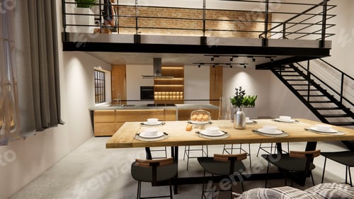 Vorschau: 3D-Hausinterieur