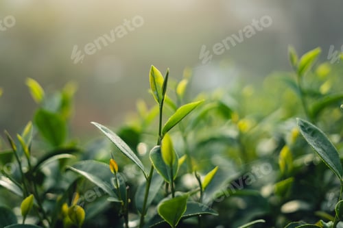 Preview: Tea leaves in the plantation