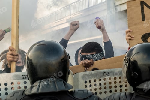 Preview: People protesting against state