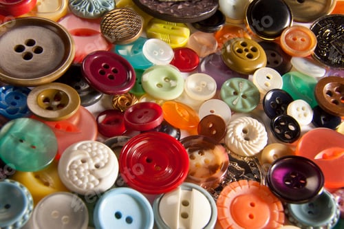 Preview: Buttons used in dressmaking