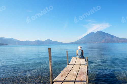 Preview: Tourist on Atitlan lake