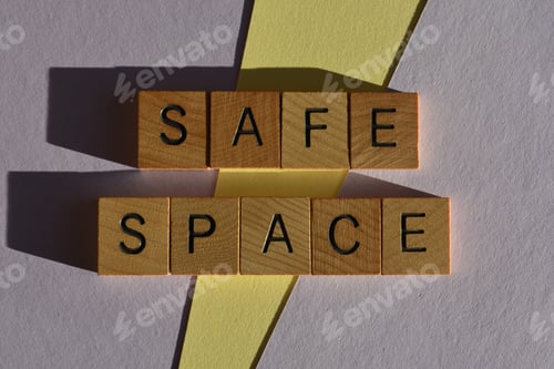 Preview: Safe Space, phrase as banner headline