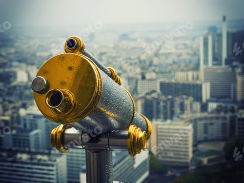 Preview: Telescope on top floor of Eiffel Tower in Paris