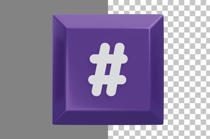 Preview: Hashtag 3D Icon