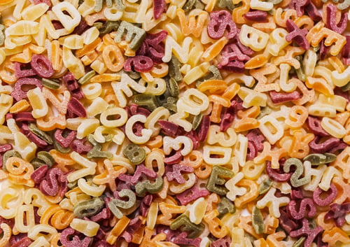 Preview: Pasta letters