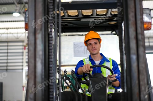 Preview: Young warehouse workers working together. Business distribution supply and logistic shipment.
