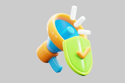 Preview: Announcement security shield icon