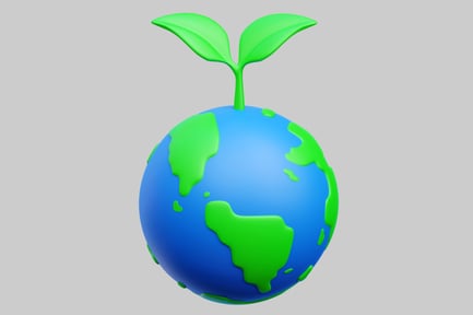 Preview: Green Sprout On Earth Globe
