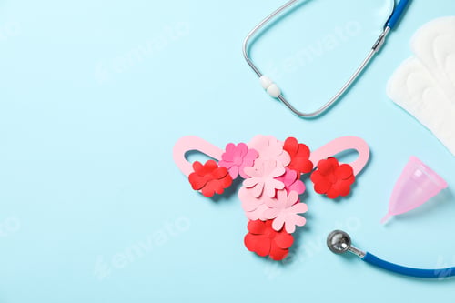 Preview: Women's health and women's healthcare concept with uterus