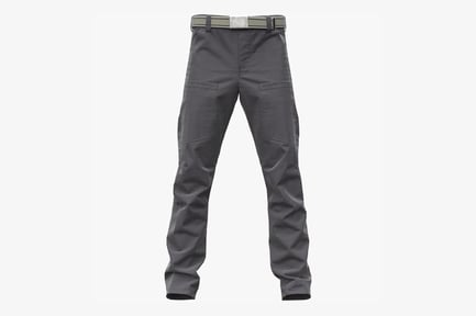 Preview: Gray Cargo Pants with Belt