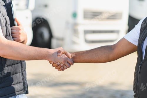 Preview: Handshake sealing trucking logistics business deal