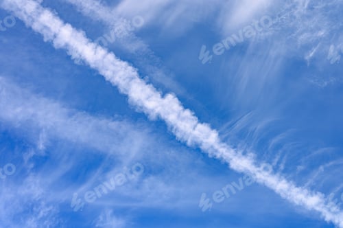 Preview: beautiful bright blue sky with cloud