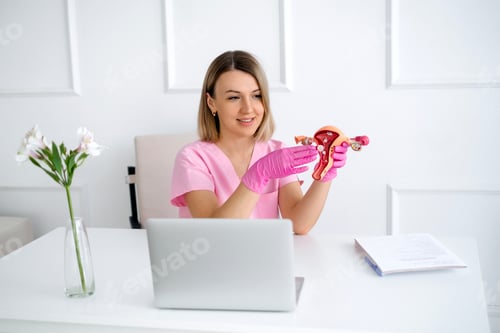 Preview: A gynecologist conducts an online consultation on the structure of the uterus