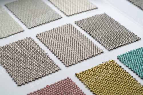 Preview: Catalog of multicolored cloth from matting fabric texture background