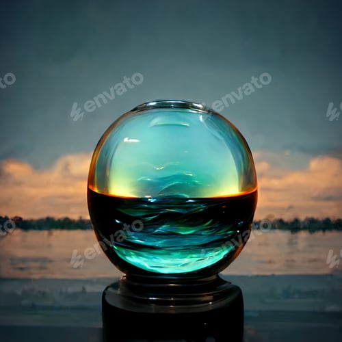 Preview: Refraction of a Sunset in Glass