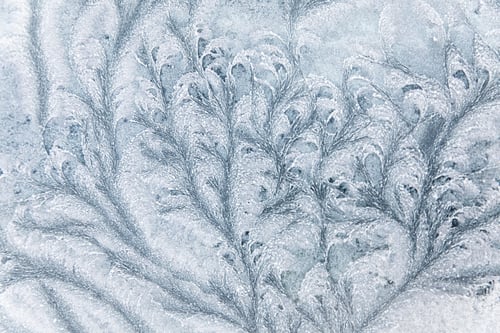 Preview: Abstract ice textures on car window in winter