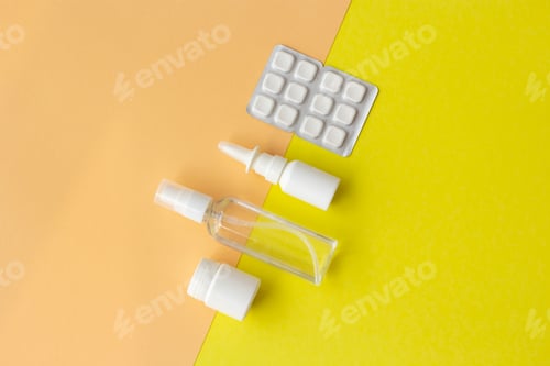 Preview: Tablets, bottles and capsules. medical concept