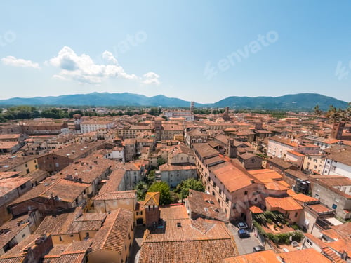Preview: Ancient city of Lucca seen from above