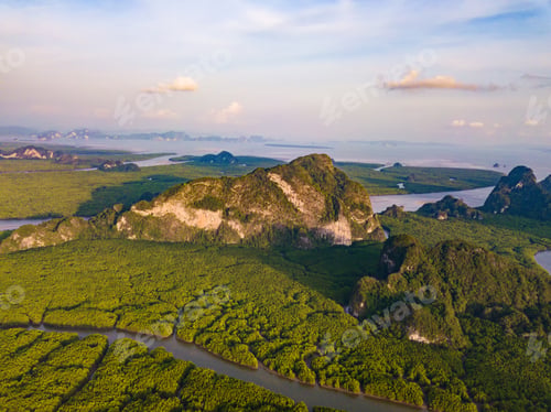 Preview: Sea, beach for travel background, Thailand. Nature landscape.