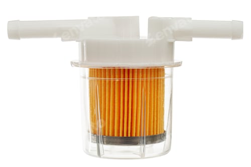 Preview: Car fuel filter, isolated on white background
