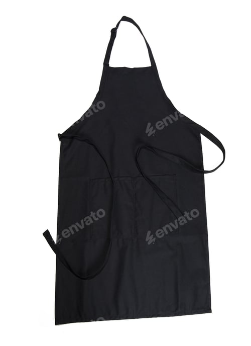Preview: Black apron isolated