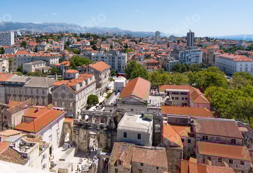 Preview: Split Croatia old town cityscape and Diocletian's Palace