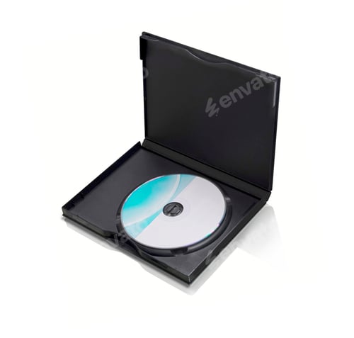 Preview: DvD Disk isolated on white background