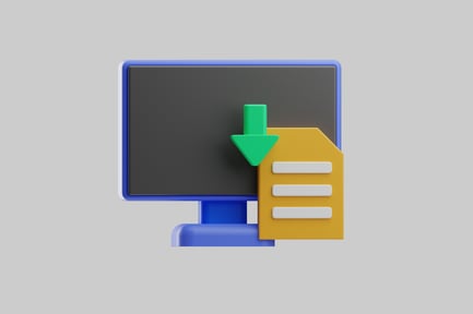 Preview: File download computer symbol graphic