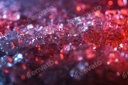 Preview: close up view of abstract red and purple crystal textured background