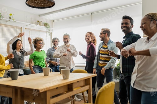 Preview: xuberant Team Engagement During Office Celebration