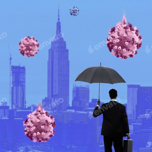 Preview: Global economic impact due to coronavirus pandemic background