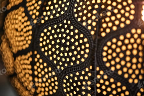 Preview: Ceiling lamp in dark colors with light dots, texture