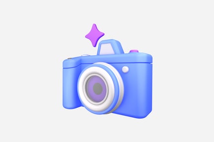 Preview: AI Camera Lens 3D Illustration