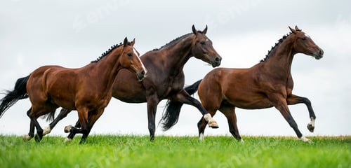 Preview: Horses galloping in a field