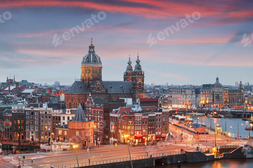 Preview: Amsterdam, Netherlands Historic Cityscape