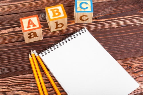 Preview: abc alphabet with paper note book