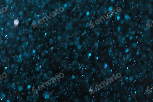 Preview: Magic blue bokeh effect on dark background