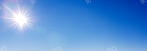 Preview: Blue Sky and Bright Sunlight Background Abstract