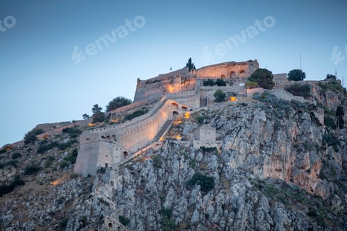 Preview: Nafplio, Greece. View over the town from Palamidi Fortress