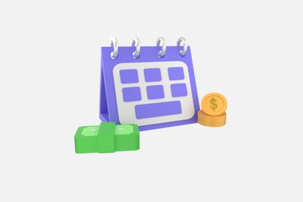 Preview: Calendar Investment 3D Illustration