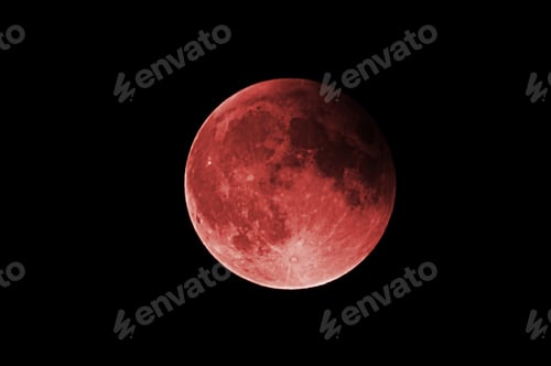 Preview: Strawberry Blood red super moon full harvest moon