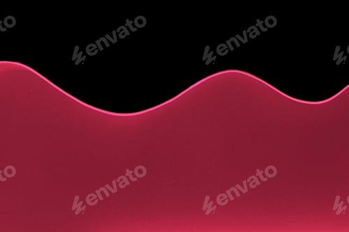 Preview: Waving water in aquarium. Color of the year 2023, viva magenta.