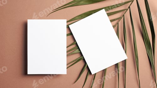 Preview: Empty Business Card Mockup, Blank Professional Luxury Card Mock-up