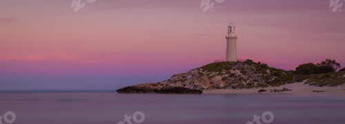 Preview: Panoramic view of the Bathurst Lighthouse located in Rottnest Island in Western Australia