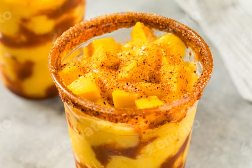 Preview: Healthy Frozen Mango Mangonada Cocktail Drink