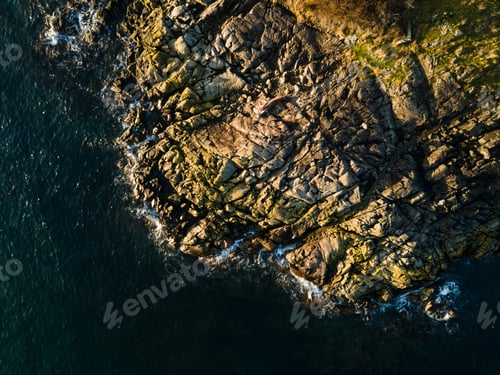 Preview: Aerial image of Baynes Beach, Victoria, BC Canada